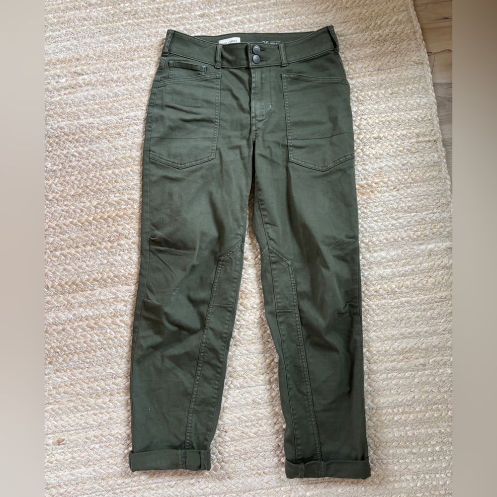 Pilcro Olive Green Women's Cargo Pants